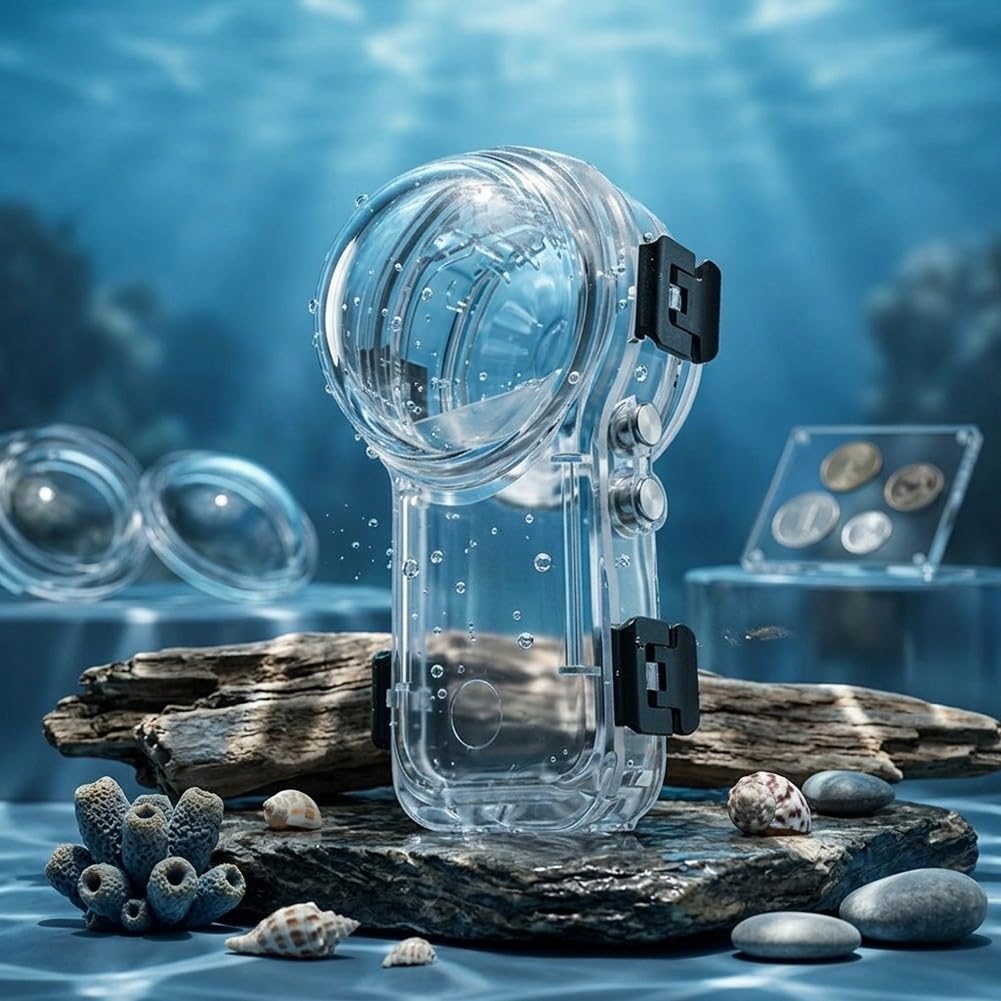 Carcasa impermeable de 50 m para Insta360 X4 Air, conexión magnética de cambio rápido, lente antirreflectante, funda protectora antivaho para buceo