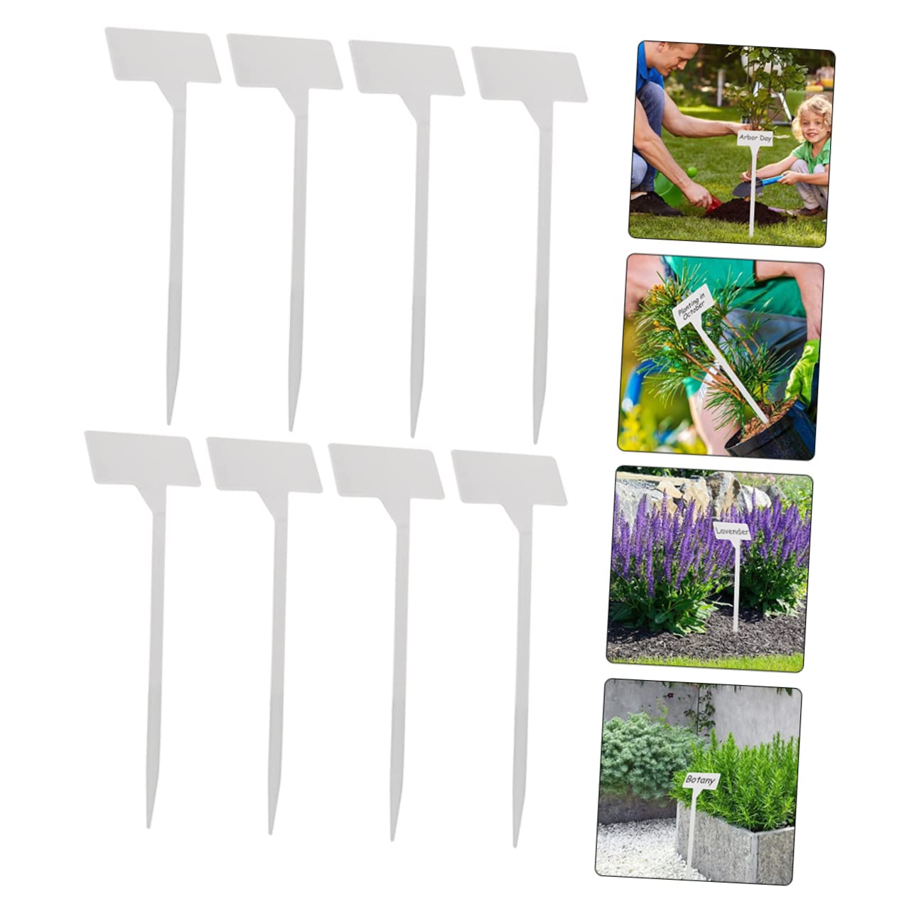 ibasenice 2 Sätze Gartenpflanzenschilder Kunststoff Wetterfeste Etiketten Für Pflanzen Und Obstbäume Für Gartenarbeit Blumenläden Und Parks Wiederverwendbar Robust Und Langlebig 25 Stück * 2