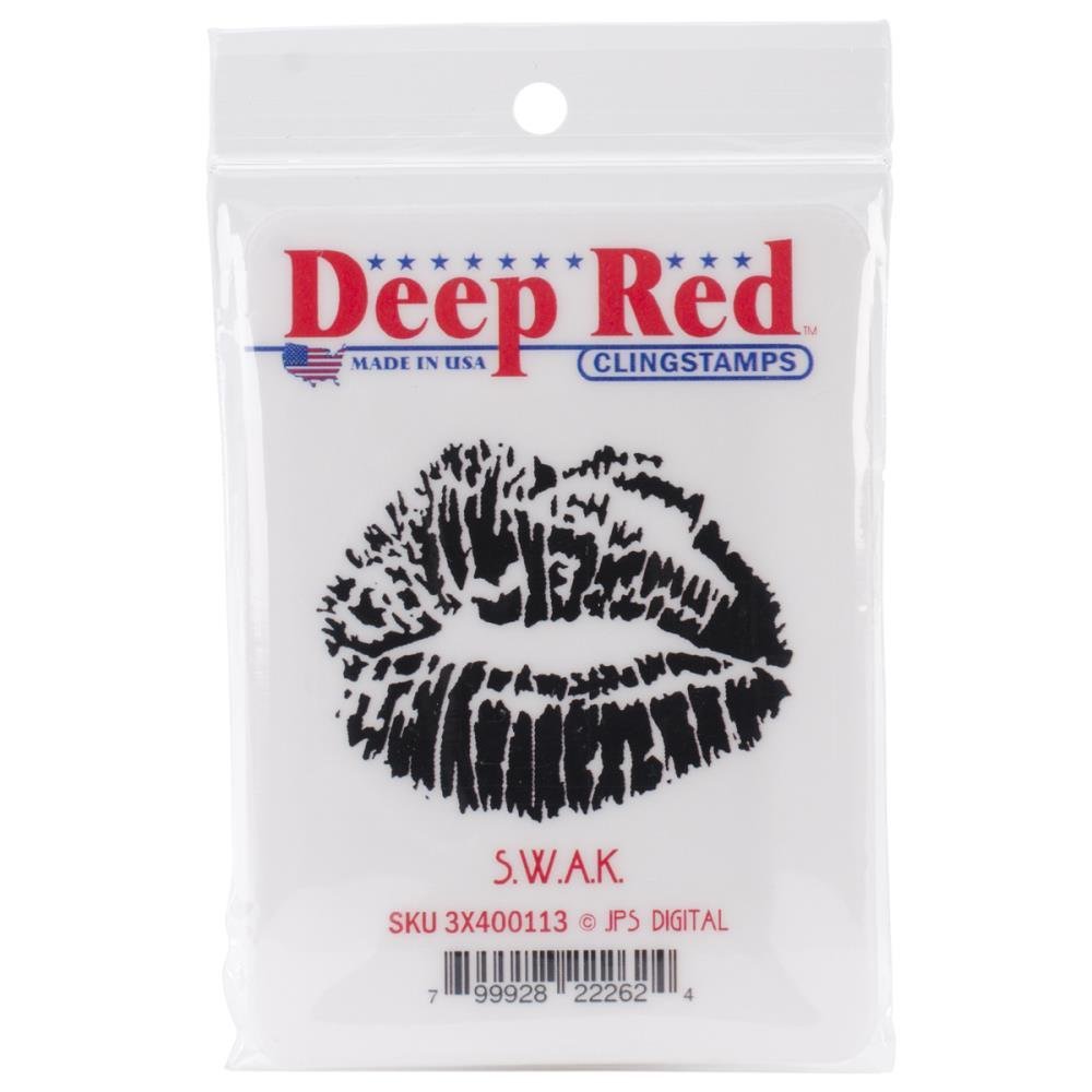 Deep Red Cling Stamp-SWAK