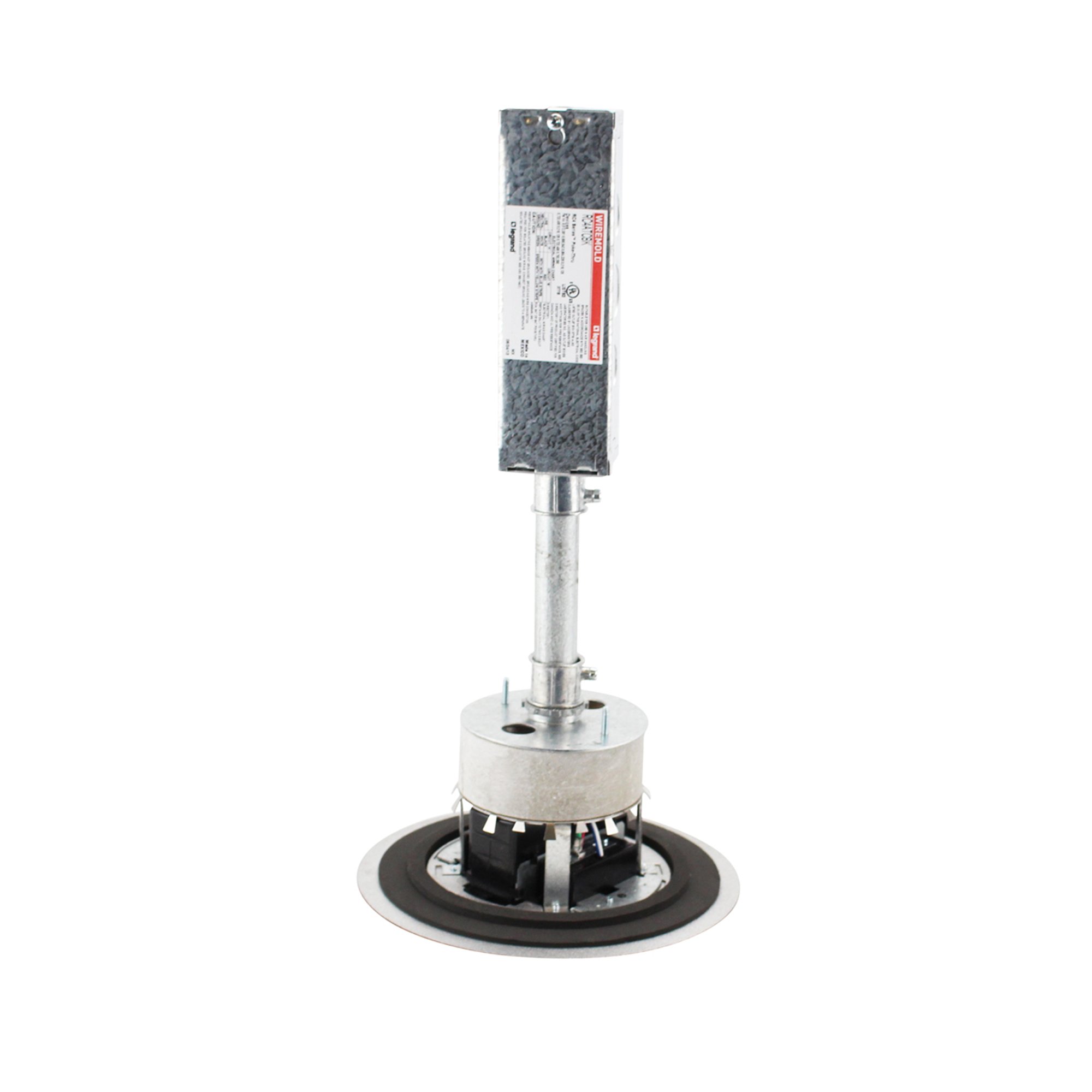 Wiremold Legrand Rc4Atcbk Assembled Poke-Thru Device Surface Multi-Service, Black