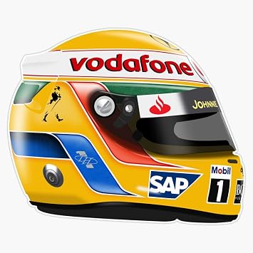 Lewis Hamilton - 2009 Helmet no Text Sticker Decal Car Window Water Bottle 5"