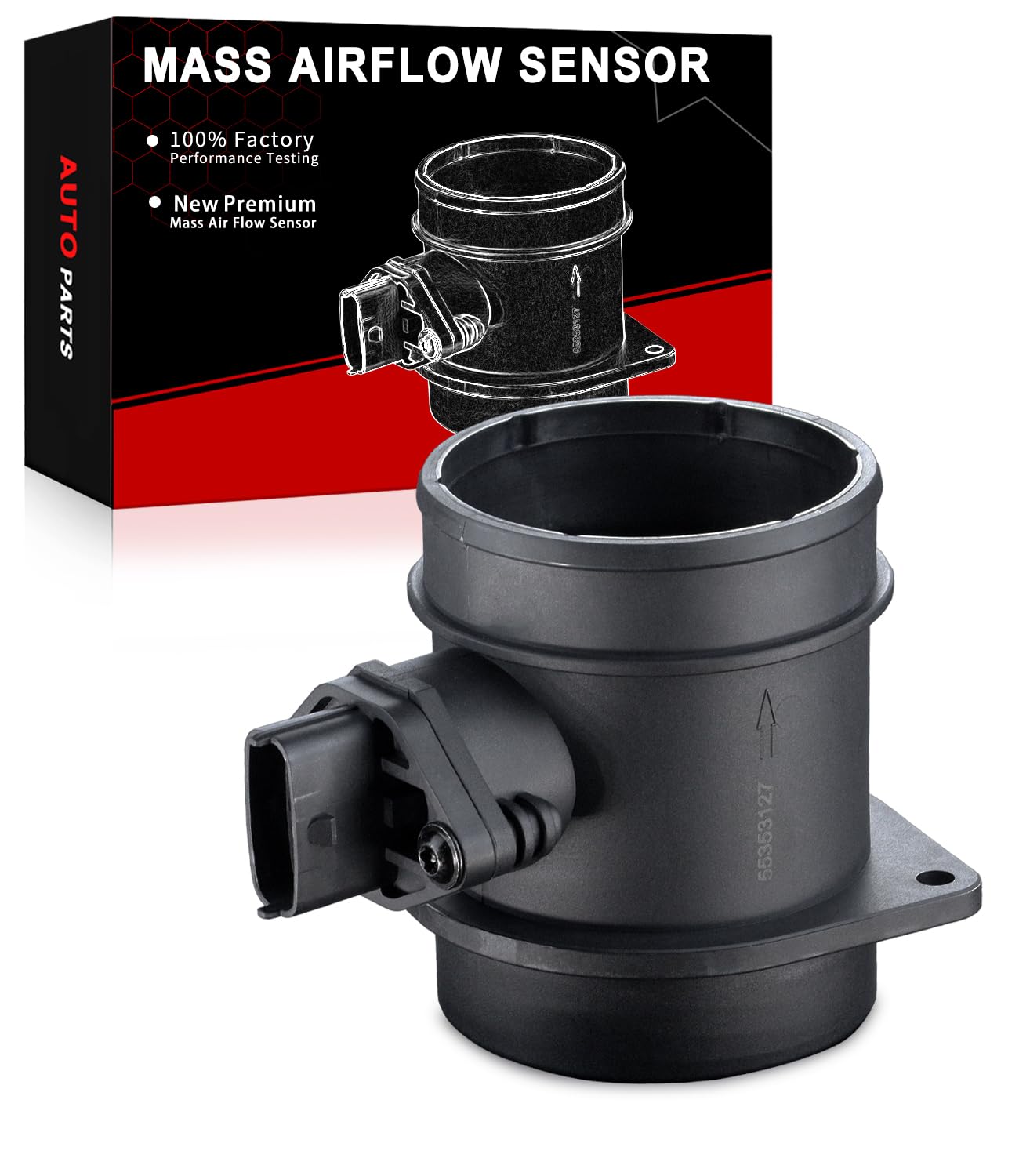 AOTPAT Mass Air Flow Sensor Meter [5-Pins] Compatible for:-Volvo C30 C70 S40 S60 S80 V50 V70 XC70 XC90, 2.3L 2.4L 2.5L Replace OE# 55353127,