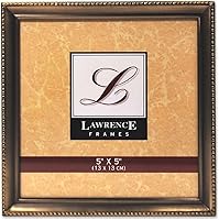 Vista 51 de Lawrence Frames - 11723 Marco de fotos clásico con cuentas, 2.5 x 3.5, dorado