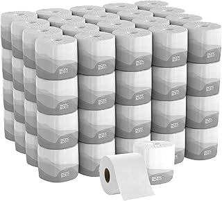 Georgia-Pacific Pacific Blue Basic 1-Ply Toilet Paper by GPPRO (Georgia-Pacific), 14580/01, 1,210 Sheets Per Roll, 80 Rolls Per Case