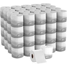 Georgia-Pacific Pacific Blue Basic 2-Ply Embossed Toilet Paper,19880/01, 550 Sheets Per Roll, 80 Rolls Per Case