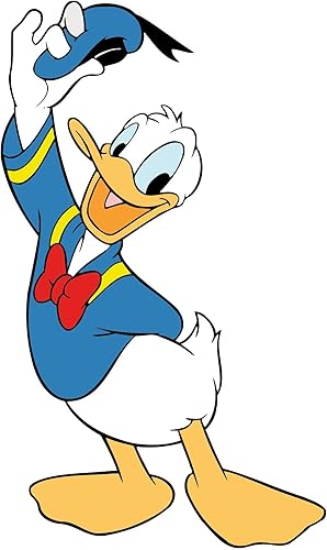 Miniatura 2 de Donald Tips Cap Favorite Duck Design Diseño de personaje Decoración de pared para dormitorio infantil - Tamaño 12 pulgadas X 20 pulgadas