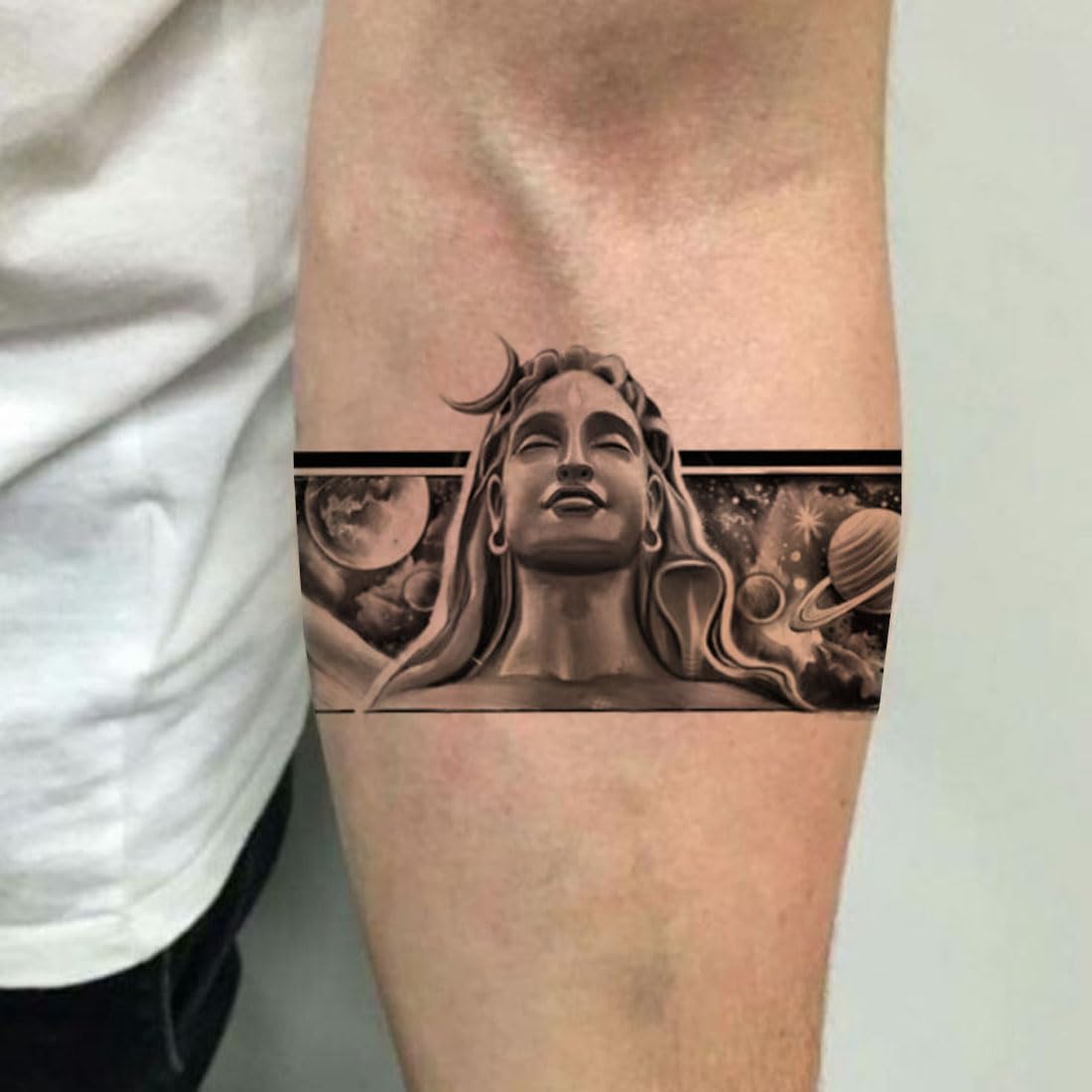Tatmods Lord Shiva Hand Band With God Shiv Tattoo Free Waterproof Boy Girl Temporary Body Tattoo-picture-28