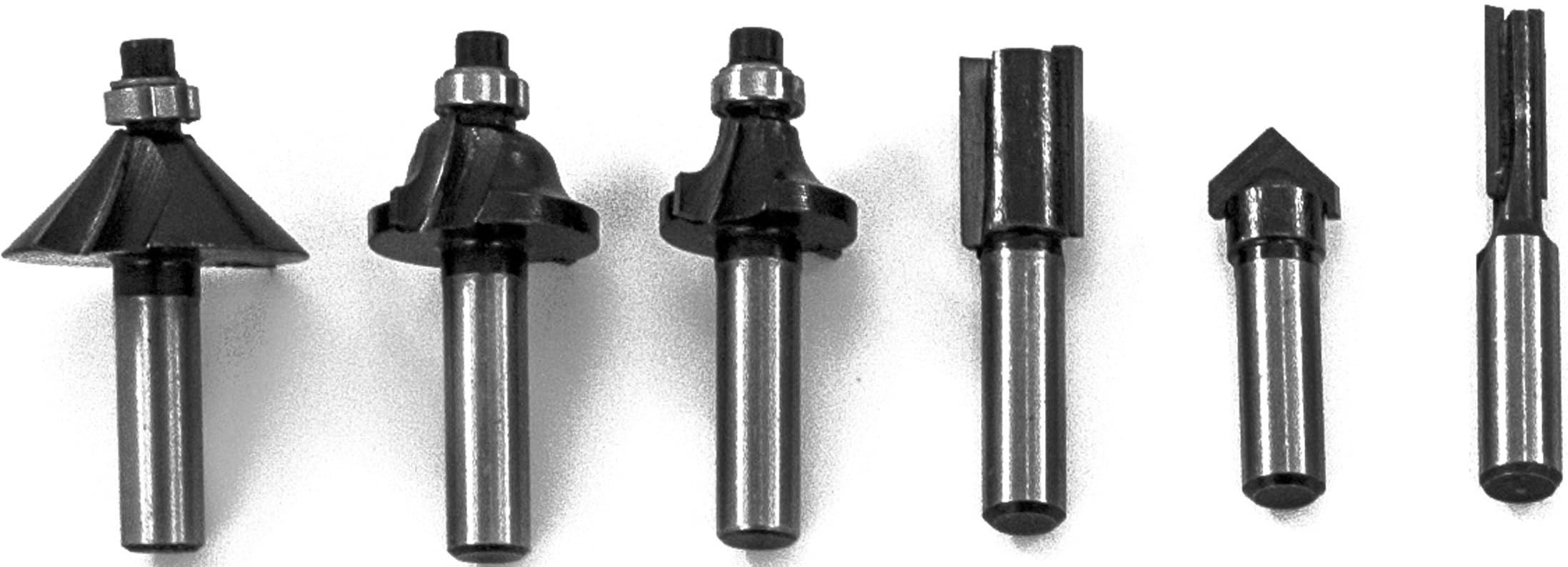 Güde 58117 Oberfräse OF 1200 E (1200 W, Hubhöhe: 55 mm, 7-fach einstellbarer Tiefenanschlag, Spannzangenaufnahme: 6 + 8 mm, 2-Säulen Führung, stufenlose Drehzahlregulierung, inkl. 6 Fräsaufsätze uvm.)