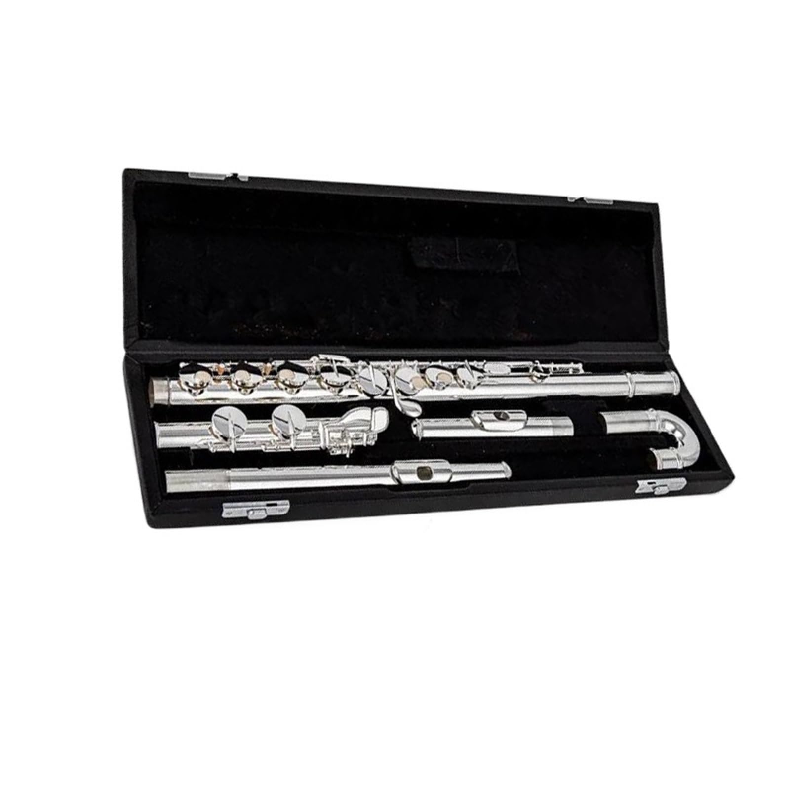 Flauto Flauto contralto G 16 Foro chiuso Strumento professionale argentato con custodia
