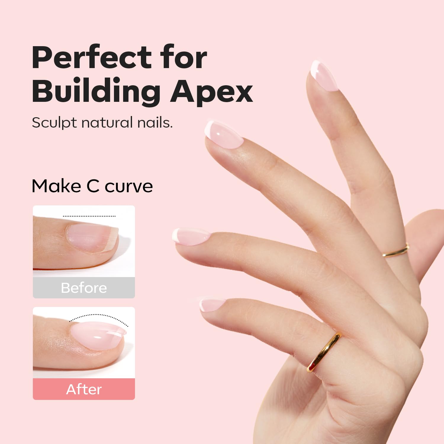 Modelones Żel budowlany do paznokci żelowych, 8 w 1 Strengthener HardGel Base Nail Art DIY 15 ml