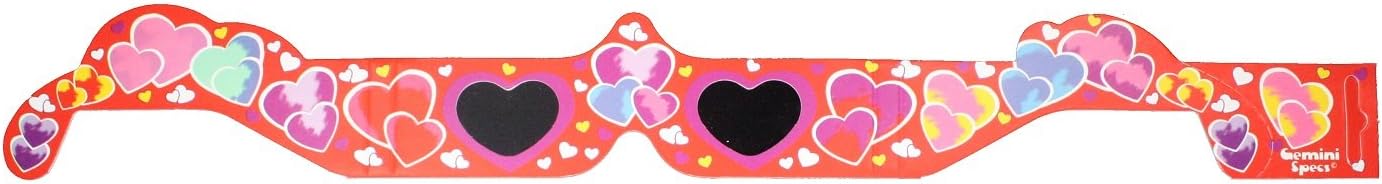 3D Holographic Glasses: See HEARTS at Any Bright Point of Light-Pack of 5
