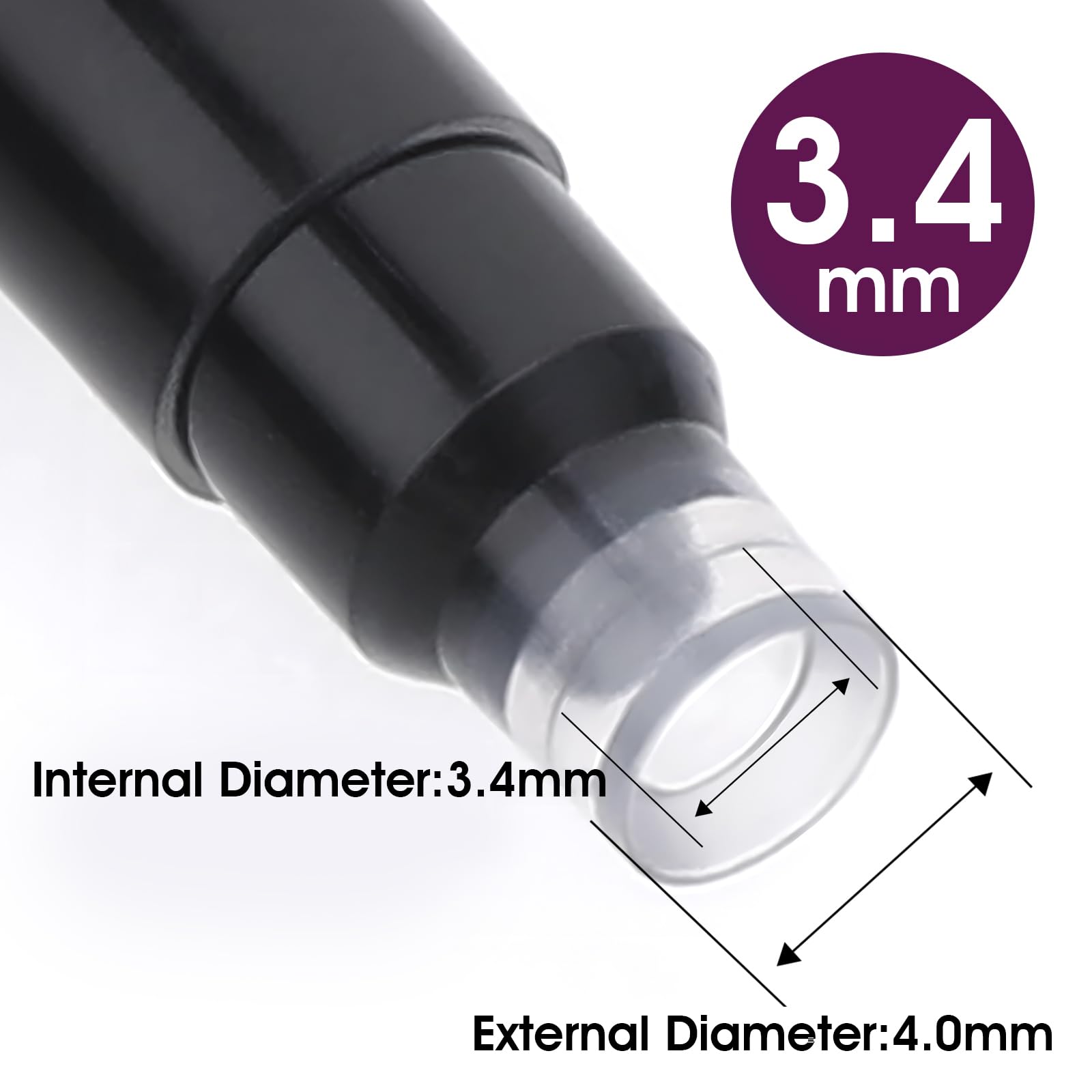 Gogogmee Encre Pour Stylo Plume Violette Effaçable 150 Pièces Cartouches D'encre Plastique Scolaire Bureau