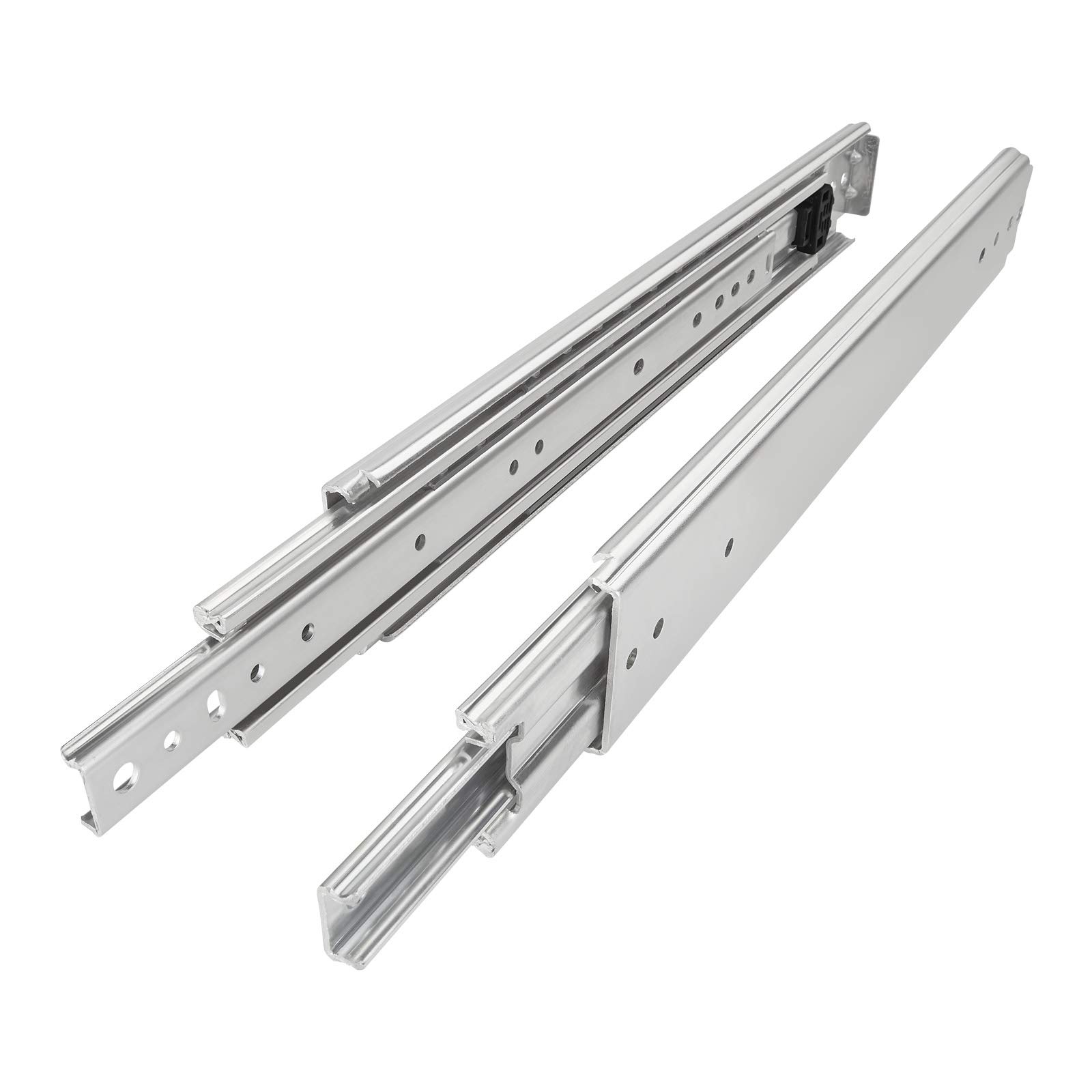 1 paire Coulisses pour charges lourdes Junker KV2-200-H76-L1100-NF 1117,6 mm Coulisse à sortie totale pour charges lourdes, charge maximale 200 kg