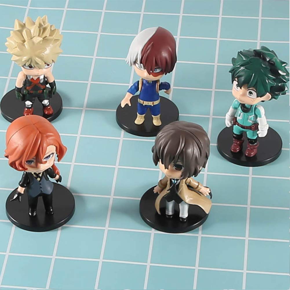 Figure My Hero Academia 7,5-9,5 Cm | Set Personaggi All Might, Deku, Bakugou, Todoroki - Regalo Anime - 5