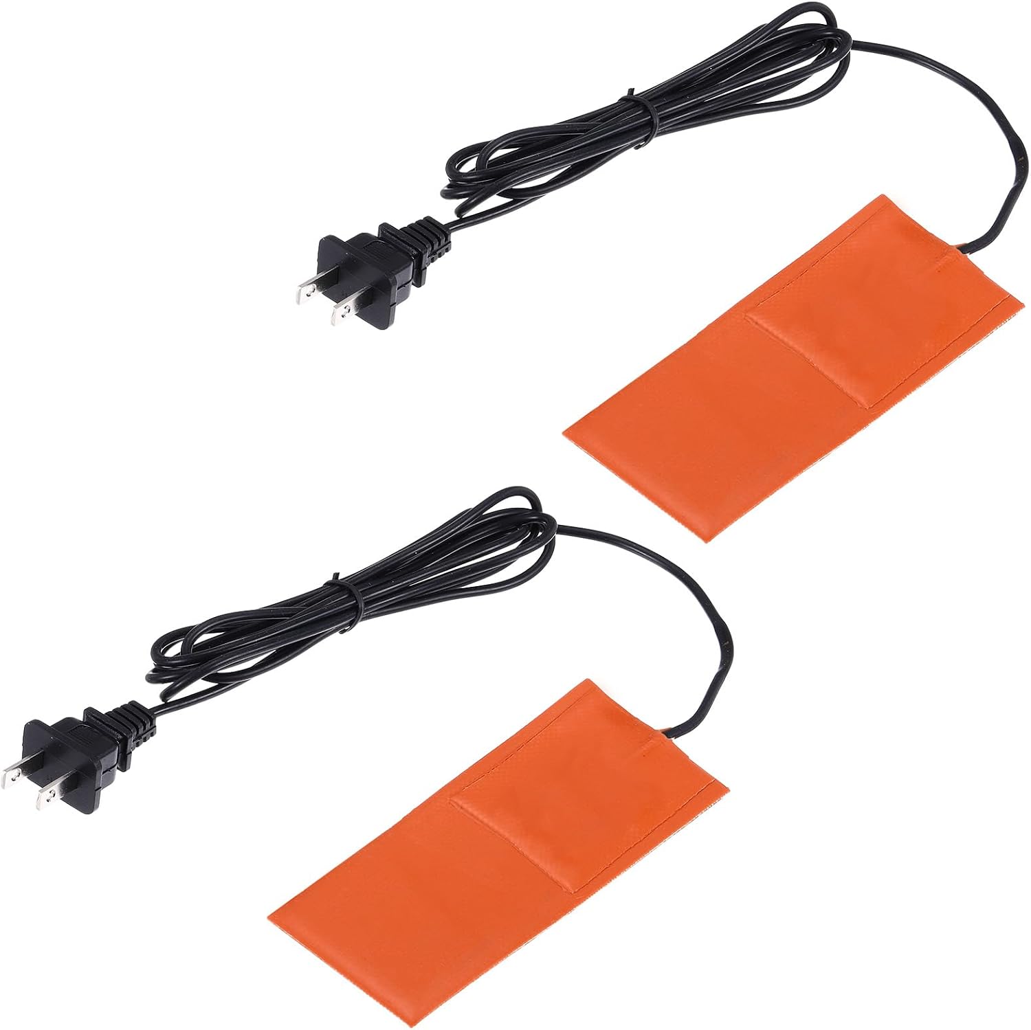 MECCANIXITY 2Pcs Silicone Heating Pad, 220V 150W Car Engine Block Oil Pan Heater Heater Strip for Constant Temperature 127mm x 102mm