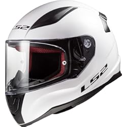 Casco Modular Shiro LS2, Casco Moto Integral Rapid Solid White, L