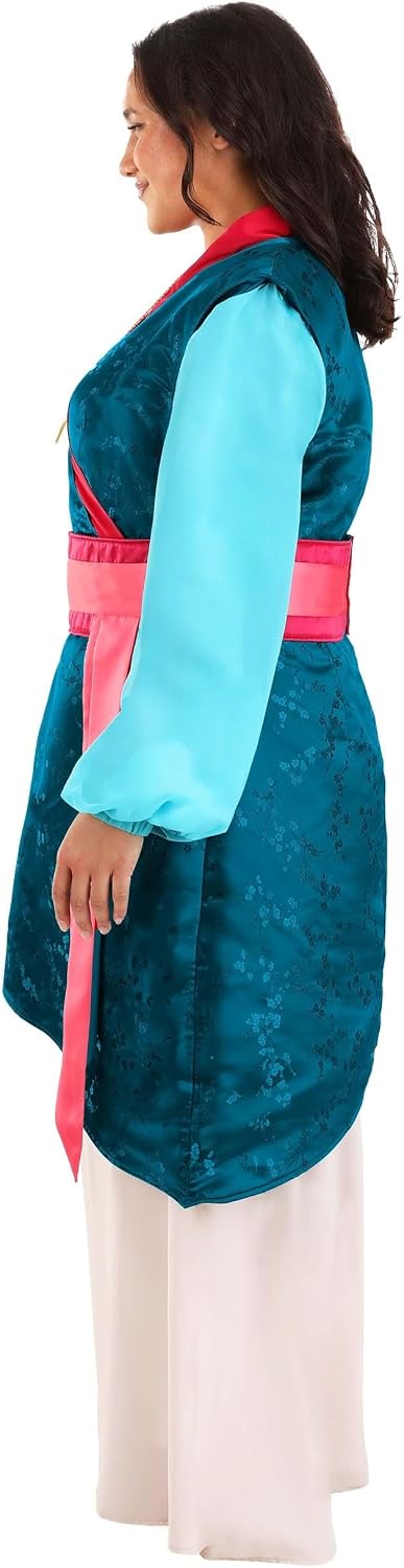 Women's Disney Mulan Plus Size Costume - Adult Disney Cosplay Outfits - Female Disney Character Costume Dress