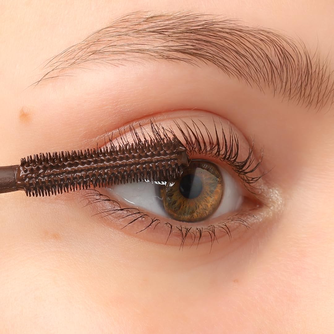 COSLINE Mascara Brown Rubber Brush 92, Braun, Wischfest, Gummibürste
