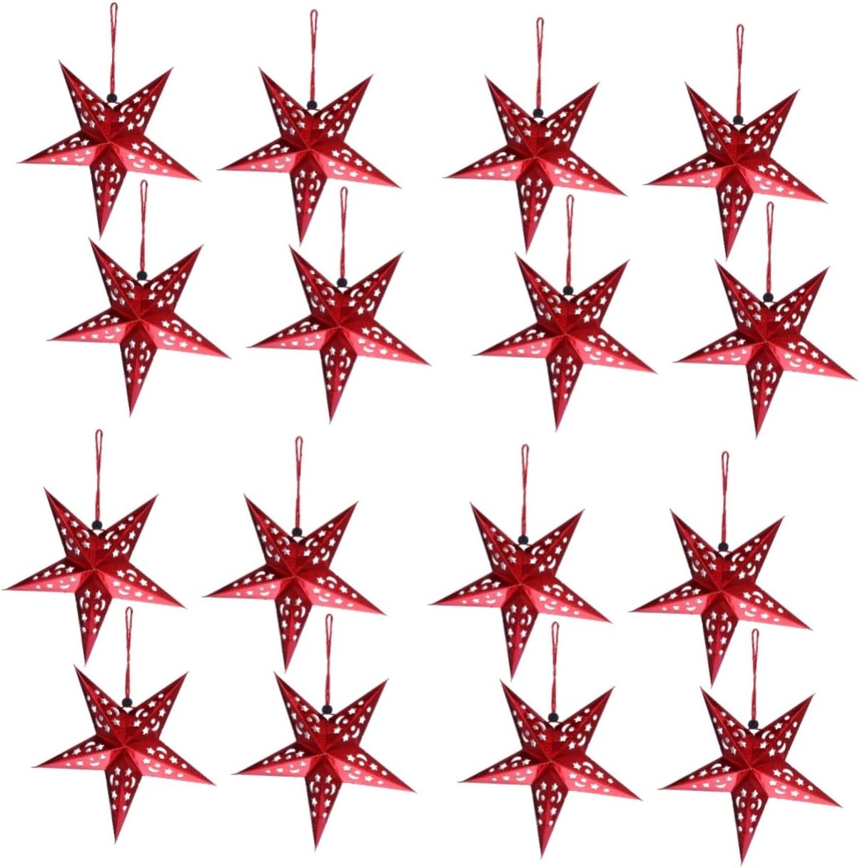 DOITOOL 4sets Christmas Hanging Light Battery-operated Led Pendant Decor for Home Holiday Party Easy to Install Unique Design for