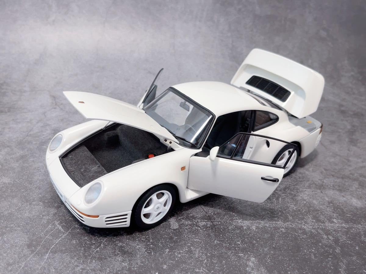 Amazon.co.jp: オートアート 1/18 959 ホワイト スポーツカー