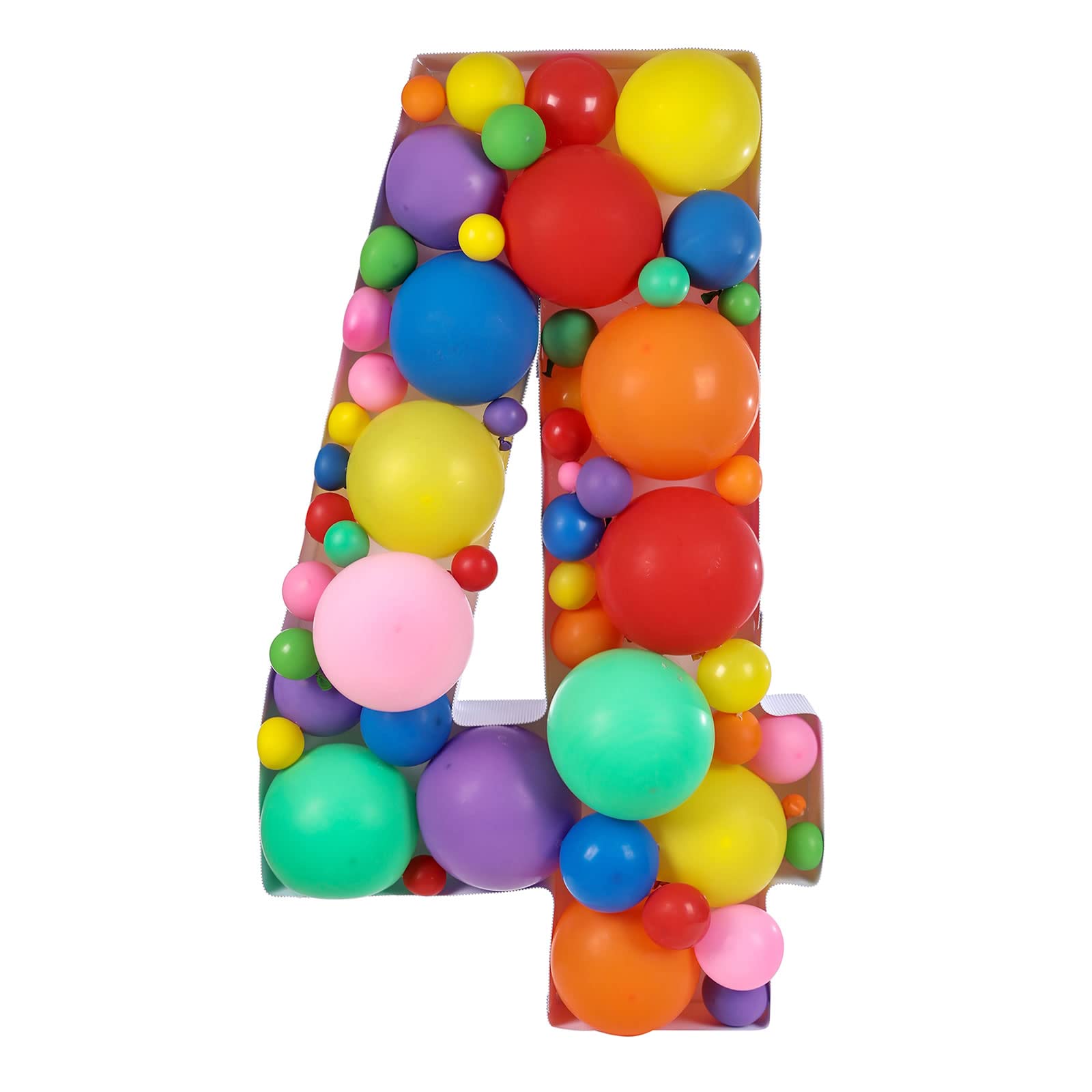 Buy 4ft Mosaic Balloon Frame Number 4 Light Up Marquee PreCut Kit