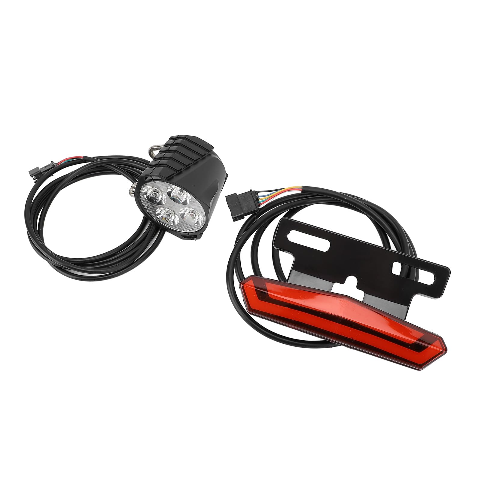 SUNGOOYUE Set Luci per Bici Elettriche, Luce Posteriore Freno Anteriore a LED con Indicatore di Direzione per Bici Elettriche 24V 36V 48V, Luce per Ad Alta luminosità