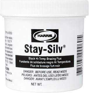 HARRIS SSBF1/2 Stay Silv Brazing Flux, 1/2 lb. Jar, Black, White