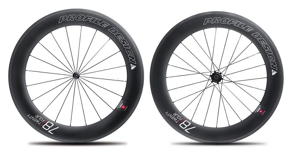 Profile Designs TwentyFour Series Pair of Wheels Black/78