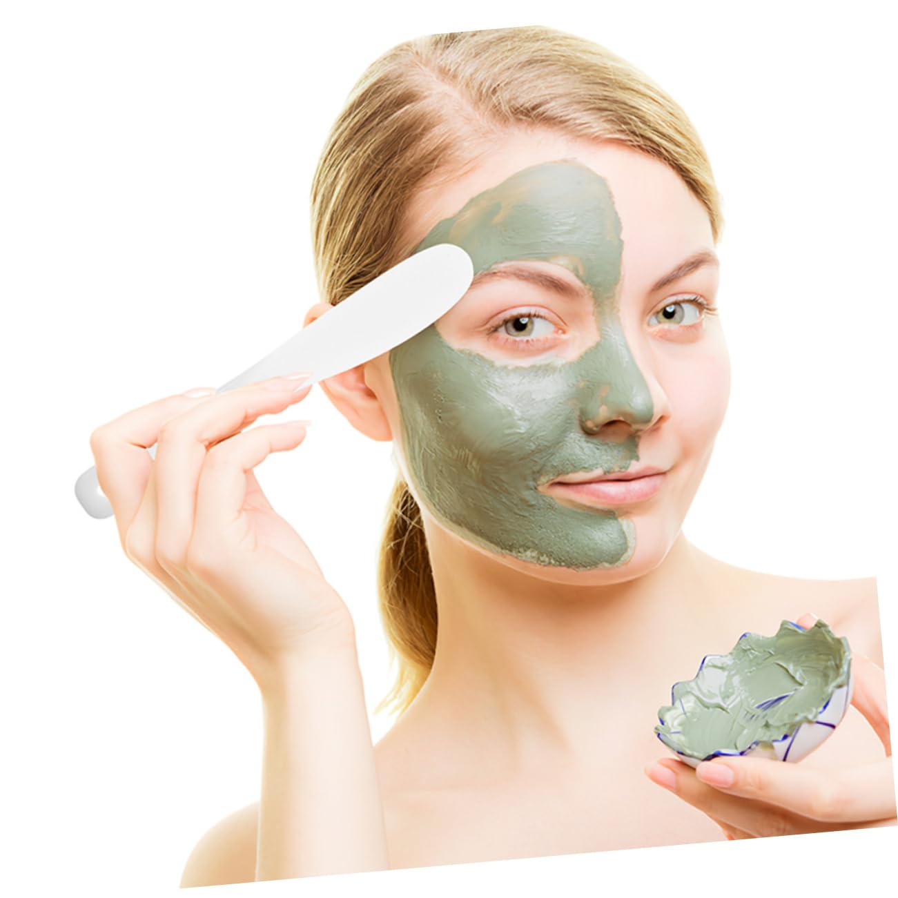 NULYLU 20pcs Makeup Spatula Set Beauty Spatulas for Creams Facial Tool Portable Makeup Scoop Silicone Cosmetic