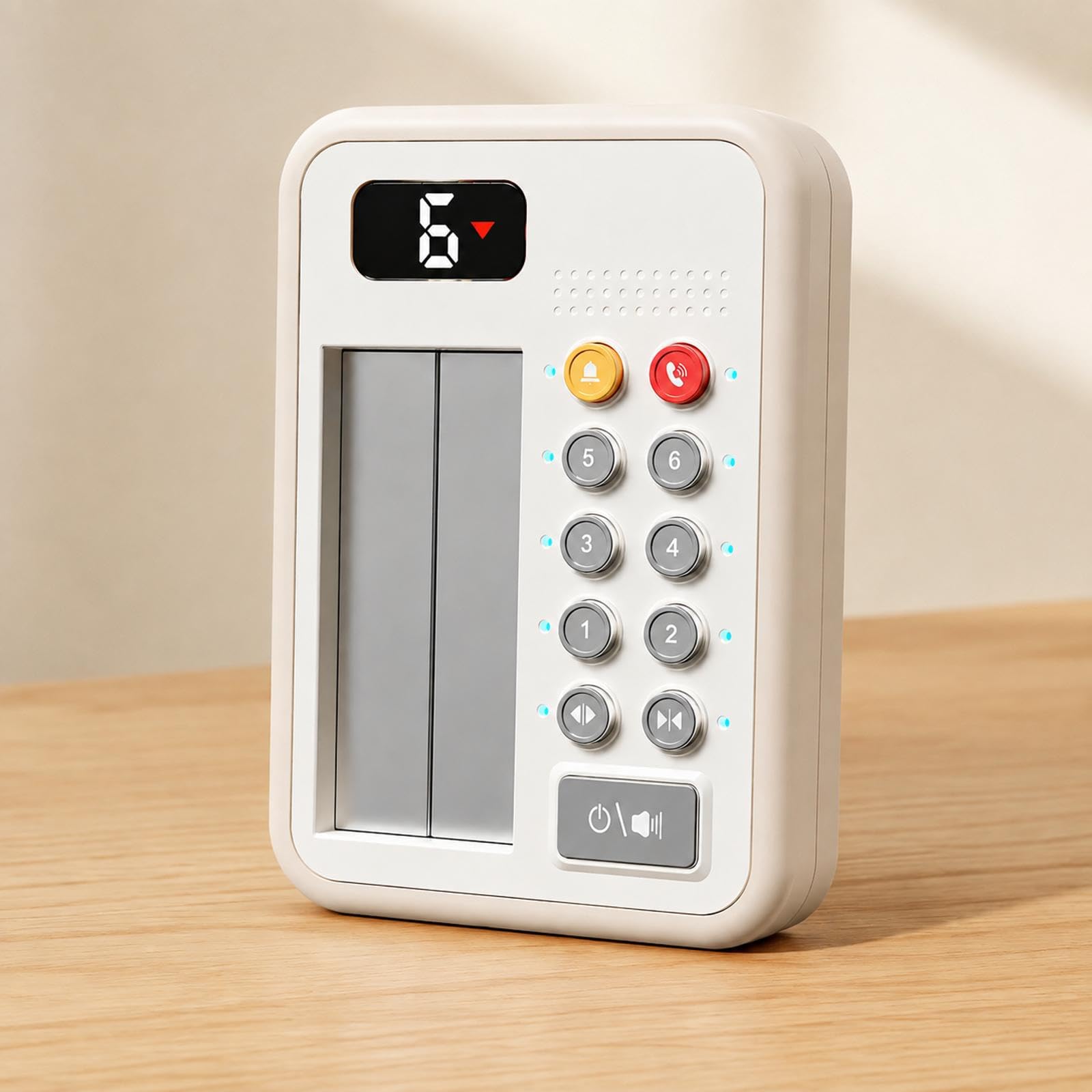 Generico Giocattolo Ascensore Alimentato a Batteria con Pulsante, White
