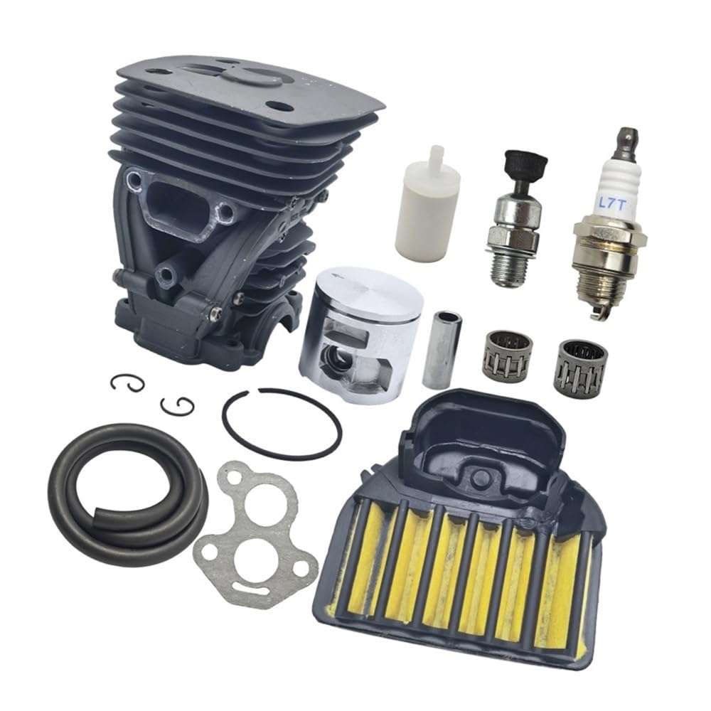 Haziec One Color 47Mm Chainsaw Cylinder Piston Kit Fit For 455 455E 460 With Fuel Line Oil Replace 537320402 537255702