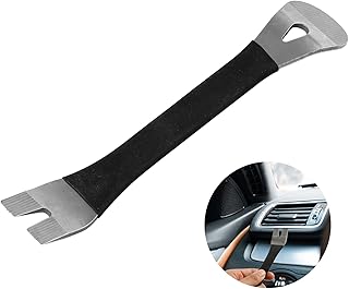 Trim Removal Tool, Pry Tool Stainless Steel Multifunctional Mini Pocket Pry Bar Door Panel Removal Tool for Removing Auto Trim Interior and Exterior Parts