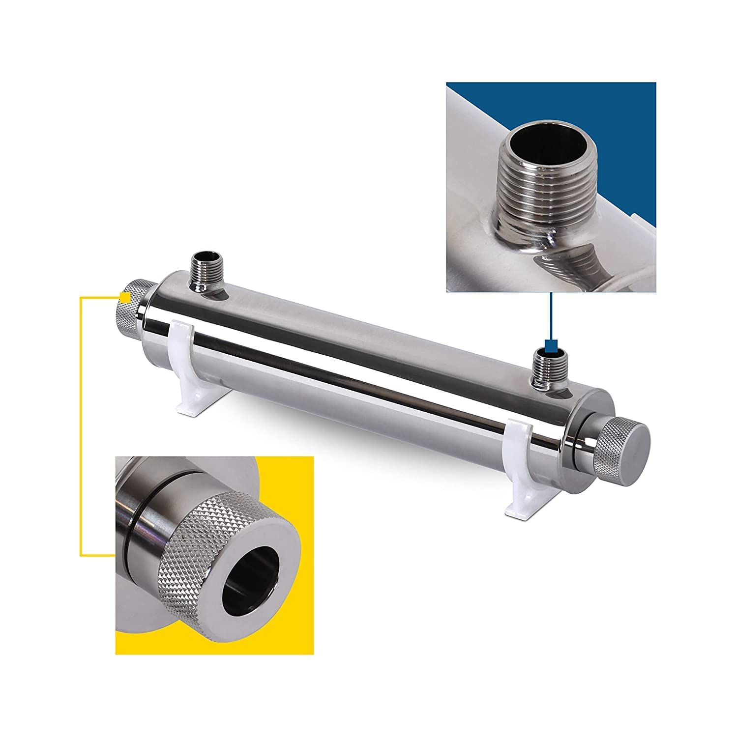 Swan Sterilizzatore UV Lampada 16 Watt 6 Lt/Min per impianti filtrazione, osmosi inversa e Acquario