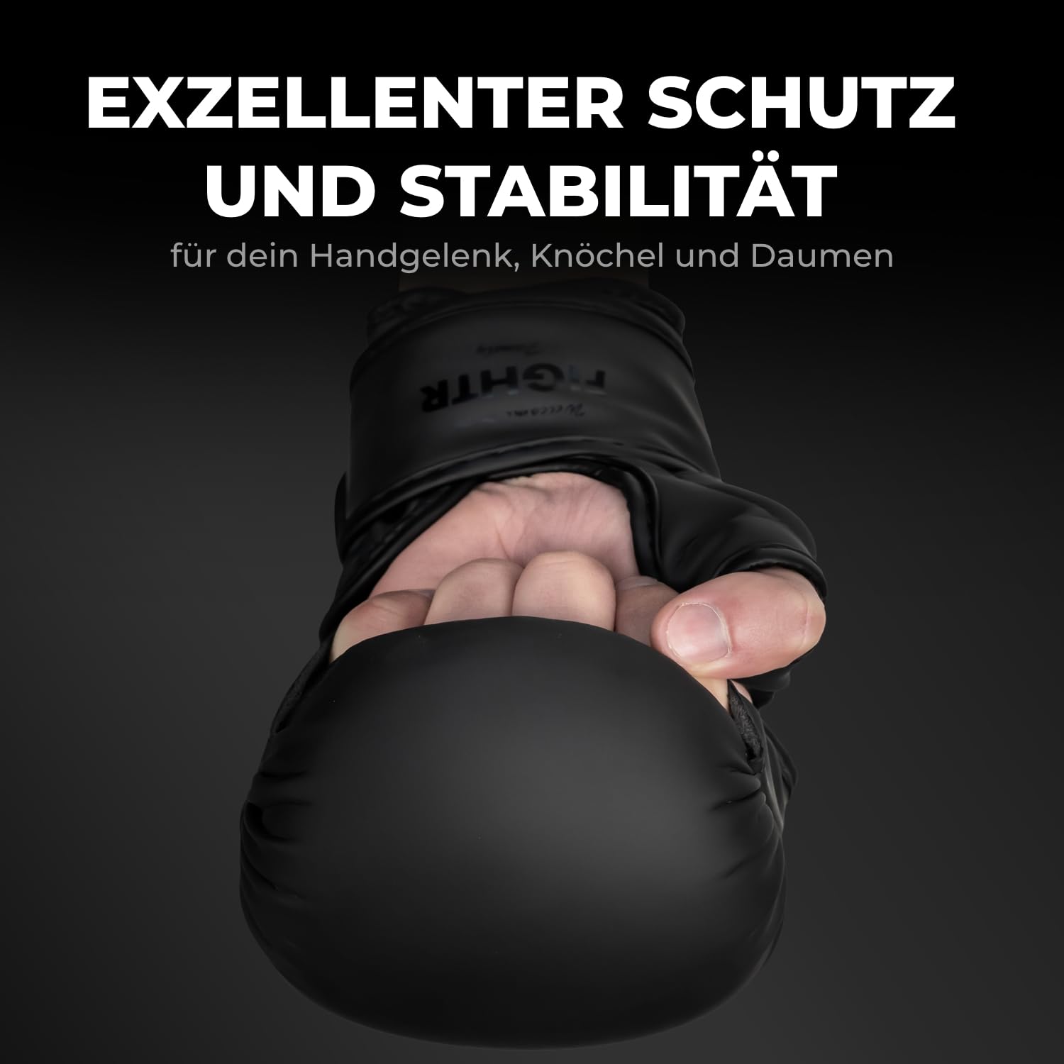 FIGHTR® MMA Sparring Handschuhe mit bestem Sitz für maximale Stabilität | mit extra Dicker Polsterung | für Sparring, MMA, Boxen, Kickboxen & Kampfsport 07 oz | inkl. Tragetasche