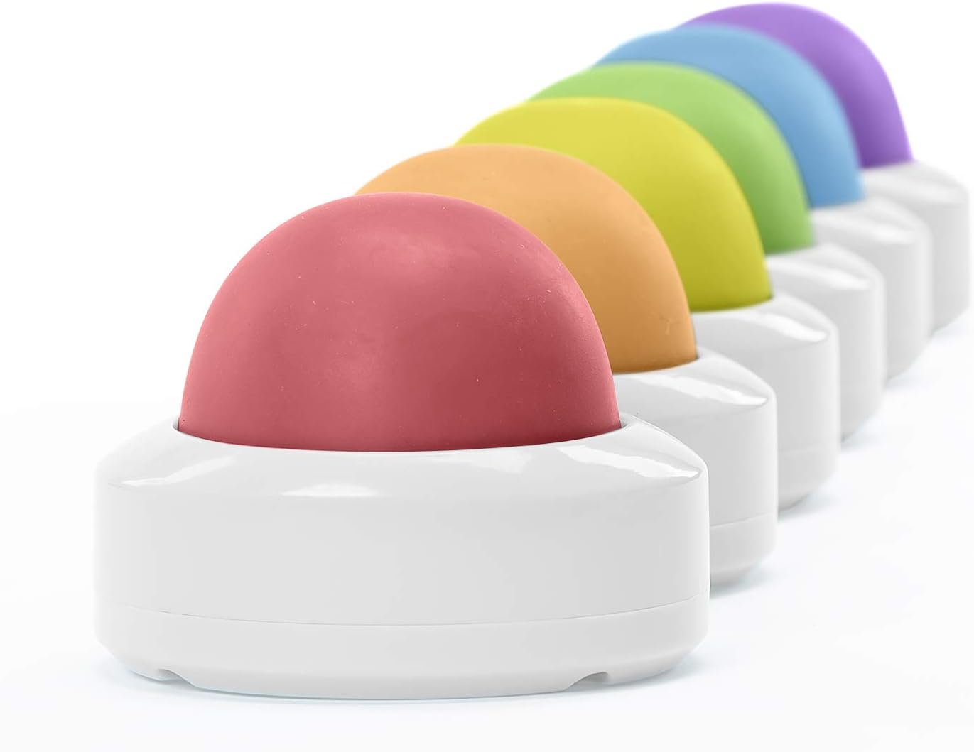 Wireless Eggspert 2.4 GHz Student Buttons (Set of 6) - Answer Buzzers for Trivia Games, Game Buzzers with Lights and Sound, Small Group Classroom Must Haves