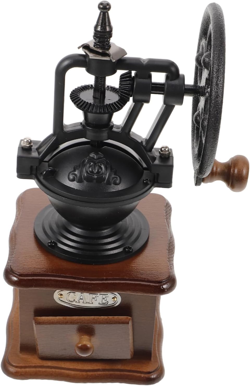 OUNONA Hand Bean Manual Bean Grinders Coffee Grinder Burr Vintage Style Manual Grain Mill for Kitchen