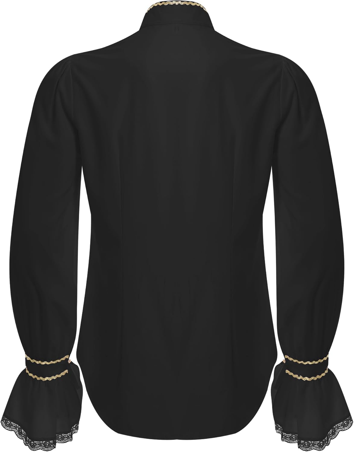 Mens Pirate Medieval Shirts Steampunk Victorian Costume Halloween Gothic Renaissance Shirt Viking Tops