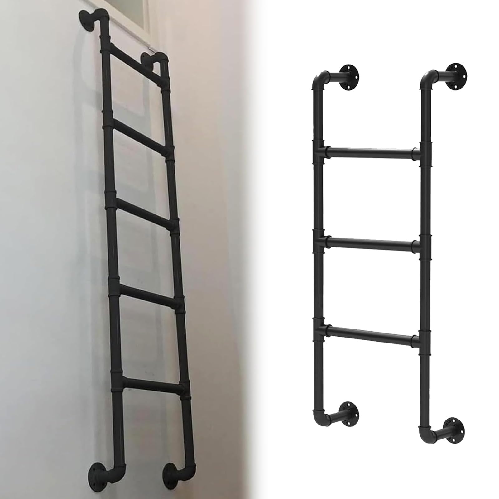 Escalera para literas y altillos con anclaje de pared para casas y RV