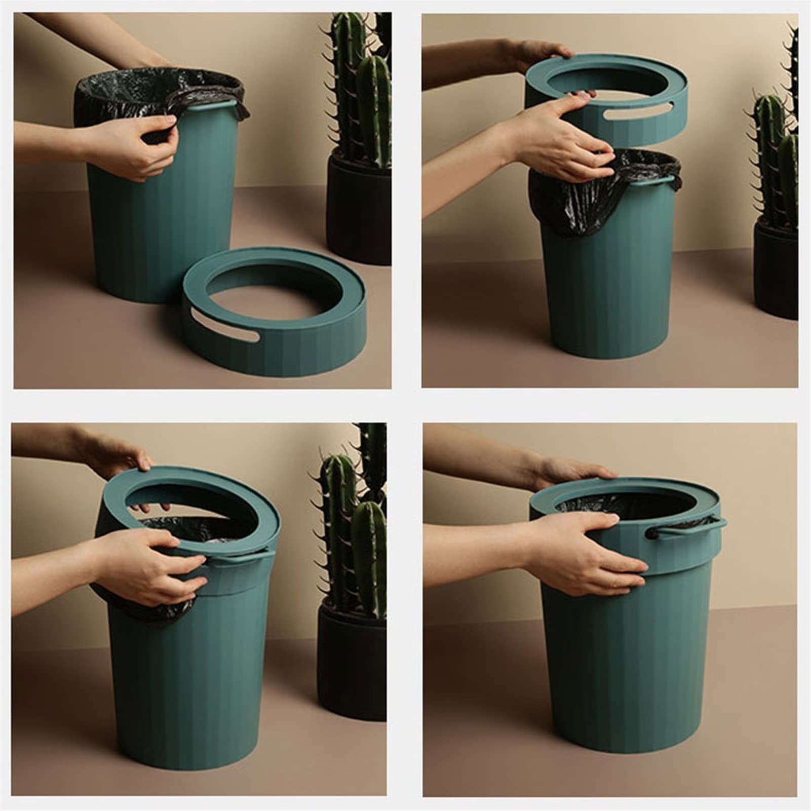 Abfallbehälter 12 Liter kreative küche mülleimer can Girl Herz süße Haushalt mülleimer Kanal Wohnzimmer Schlafzimmer Badezimmer walkbasket Mülleimer (Color : Pink)