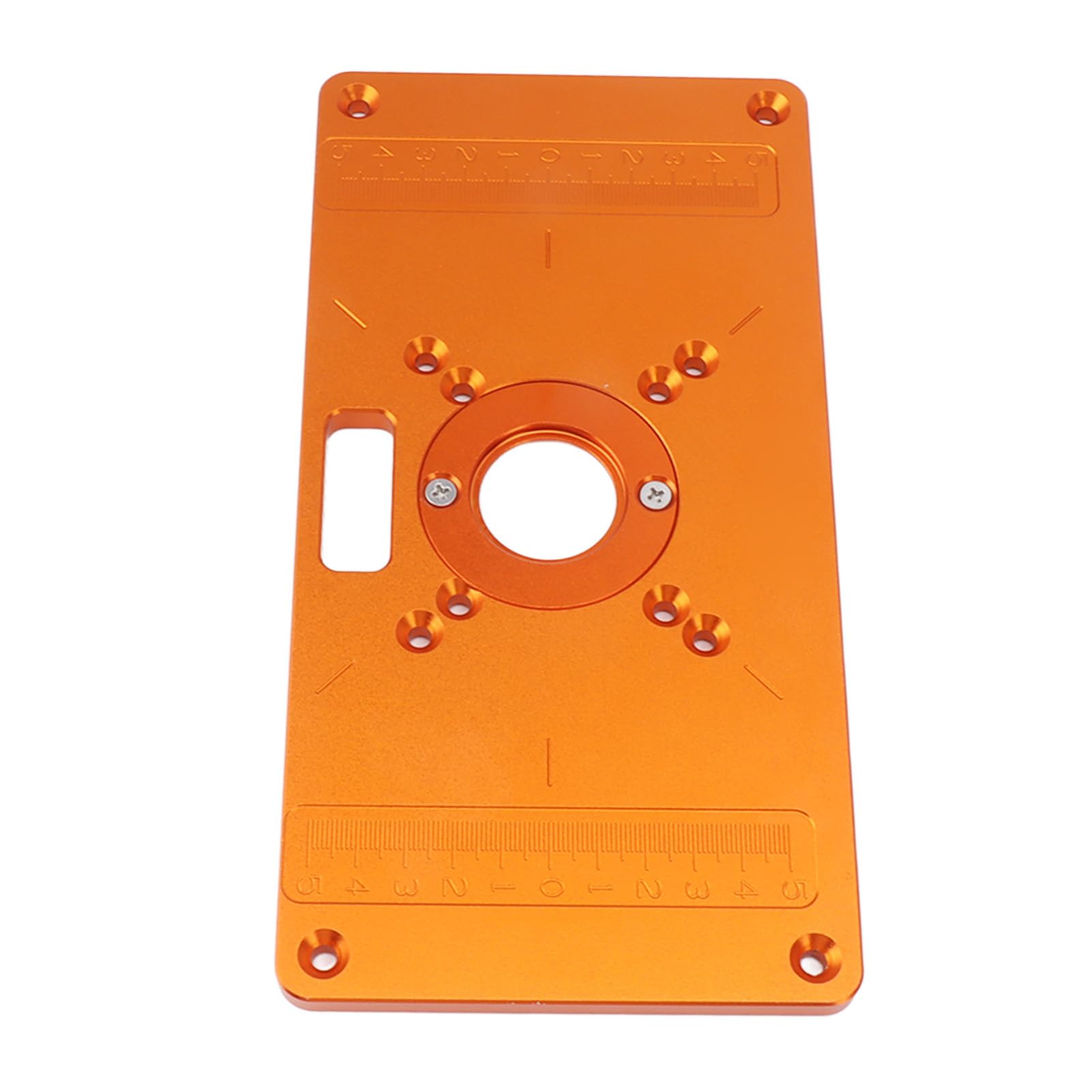 Placa de inserción para mesa de routers, tablero abatible de fresado de madera en aleación de aluminio, panel abatible para máquina de rebajado duradero con 15 accesorios para el