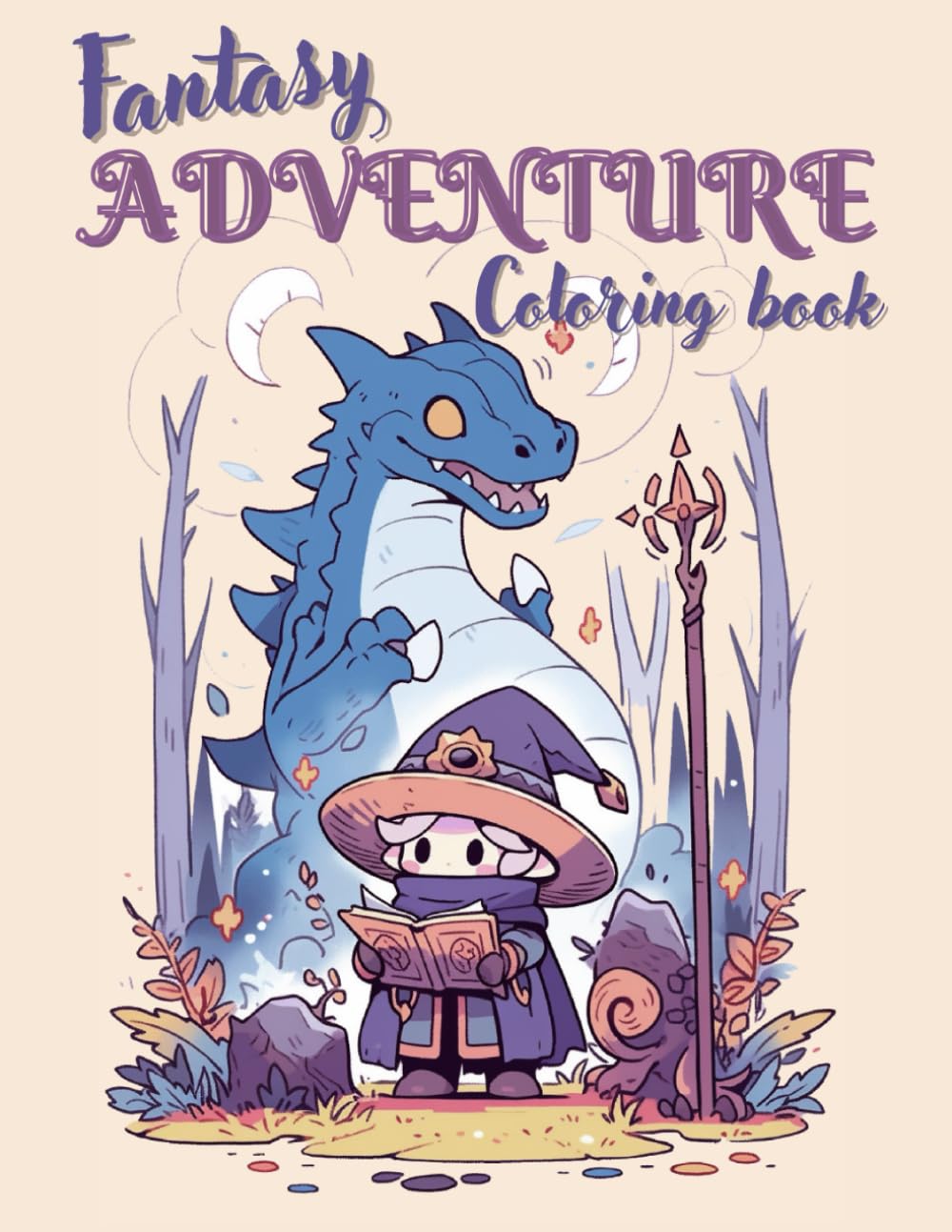 Fantasy Adventure Coloring Book