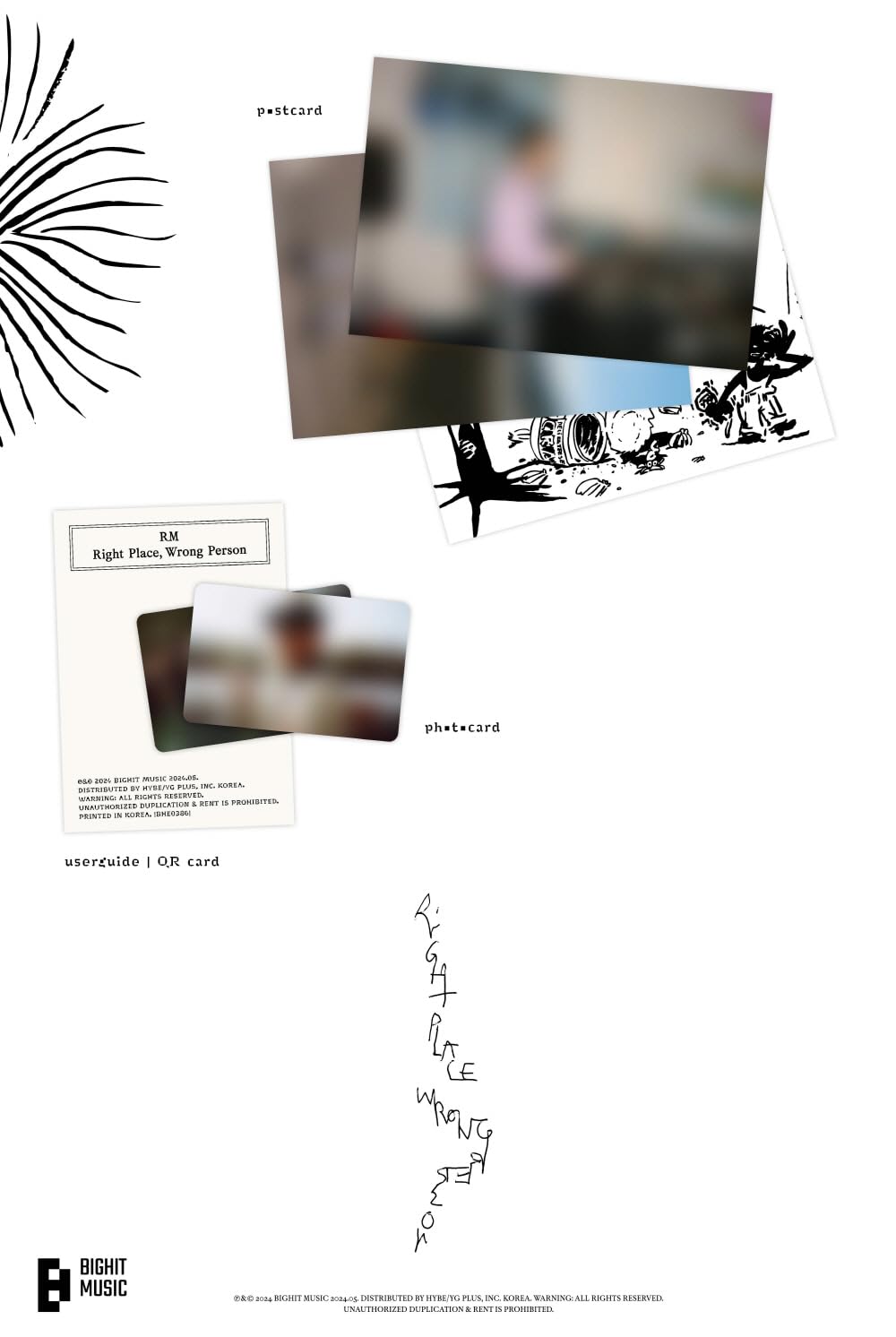 Dreamus RM BTS - Right Place, Wrong Person [Weverse Albums ver.], BHE0399