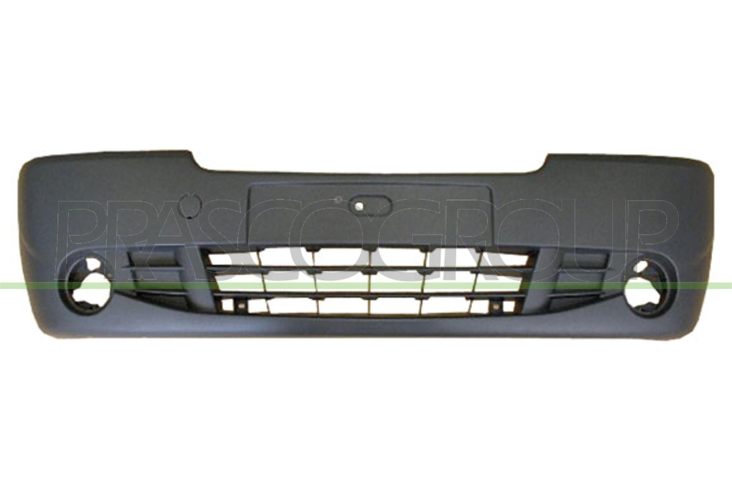 PRASCO Paraurti anteriore RN9341011 nero Compatibilità con RENAULT Trafic 2 Furgonato FL Trafic 2 Autobus JL Trafic 2 Pianale piatto/Telaio EL, NISSAN PRIMASTAR Furgonato X83