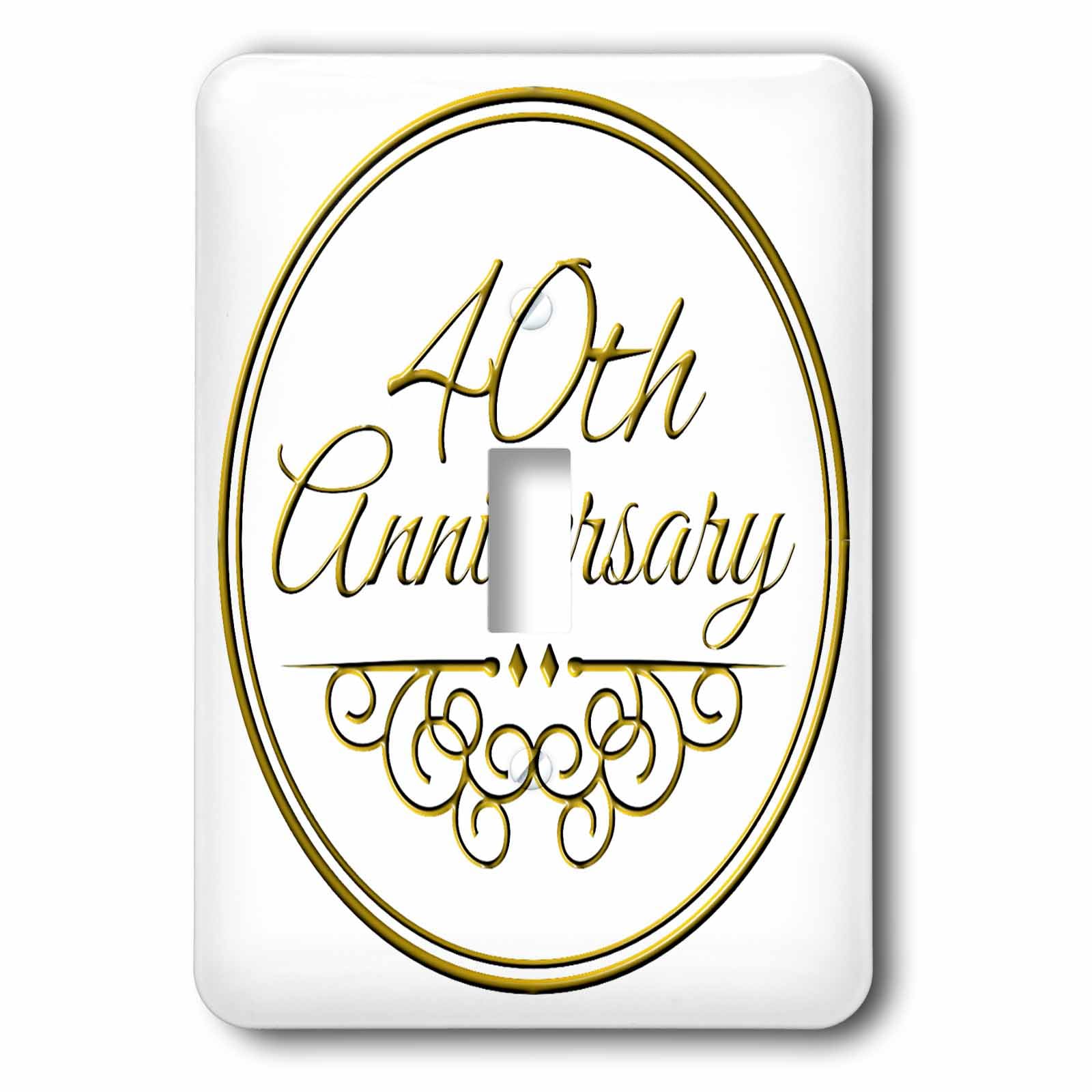 40e anniversaire de mariage interrupteur déco pour votre salon