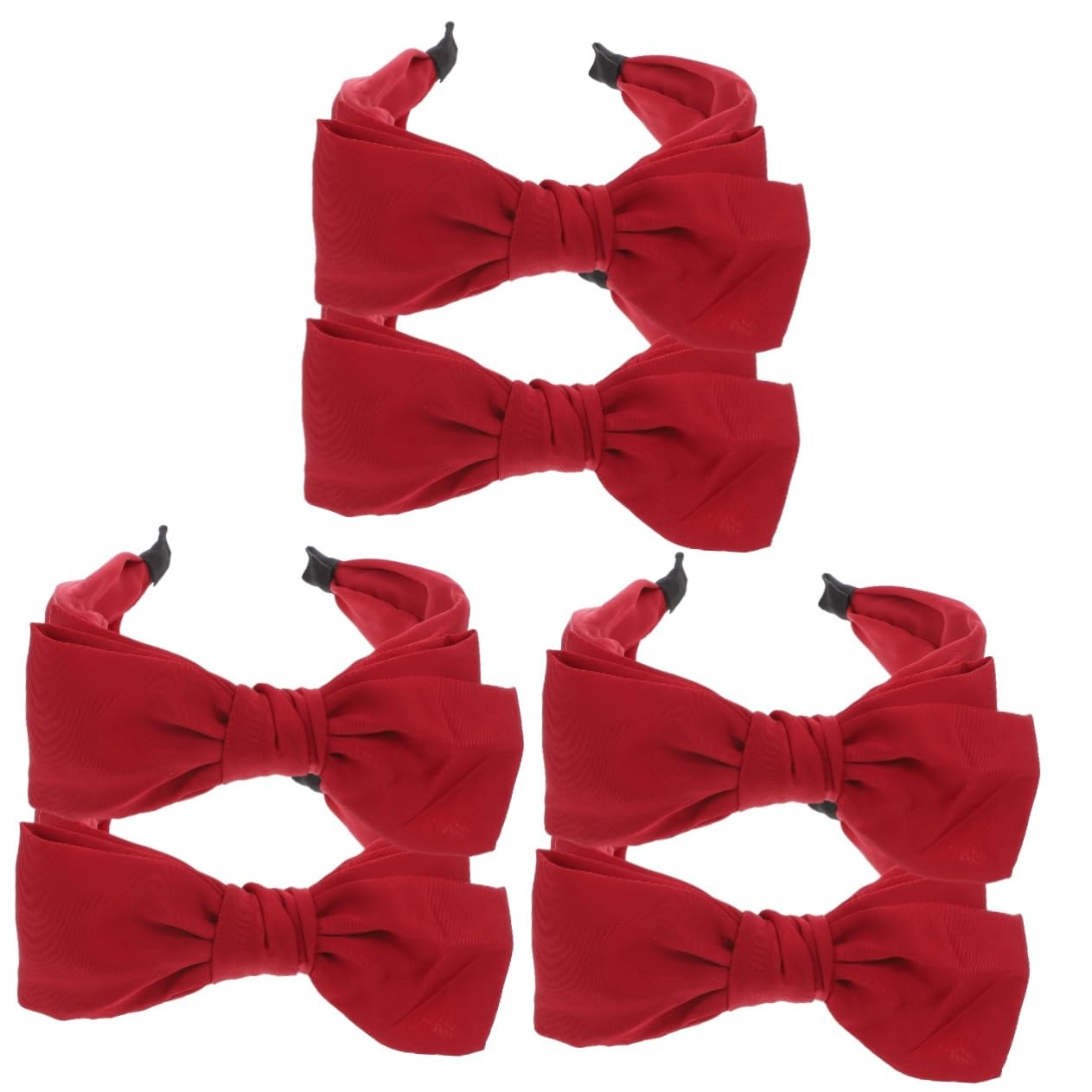 MAGICLULU 3 Juegos De Adornos Para El Cabello Diademas Con Lazo Únicas Para Niñas Para Fiestas De Disfraces Y Celebraciones Navideñas 2 Piezas X 3