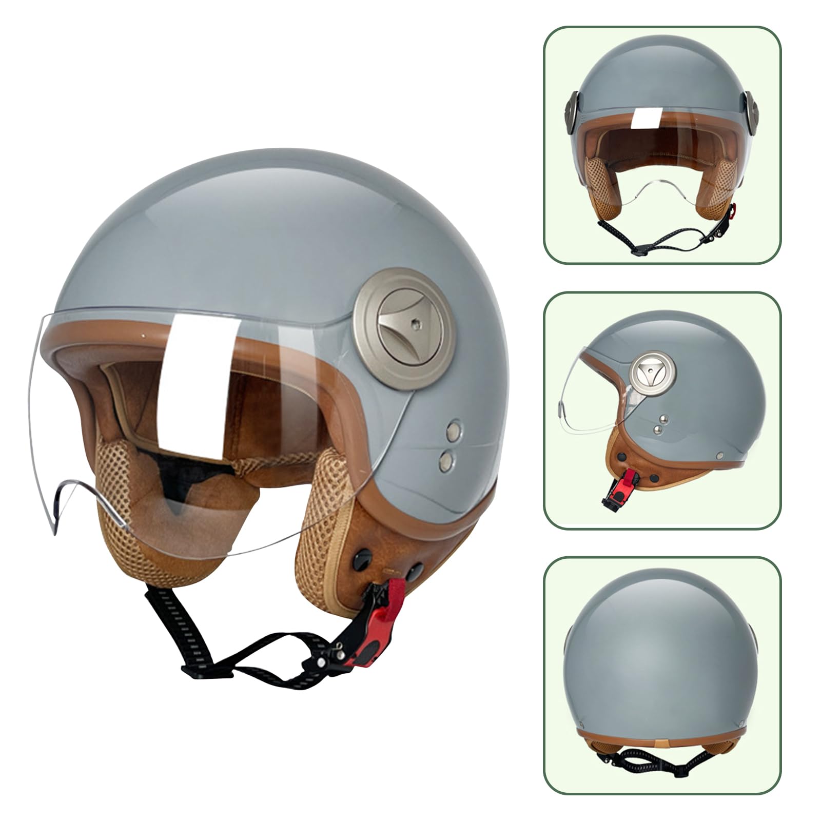 Casque de Pédale de Moto Visière Pare-Soleil，pour Moto et Scooter, Protection en Cas de Chute protéger efficacement la sécurité routière des utilisateurs