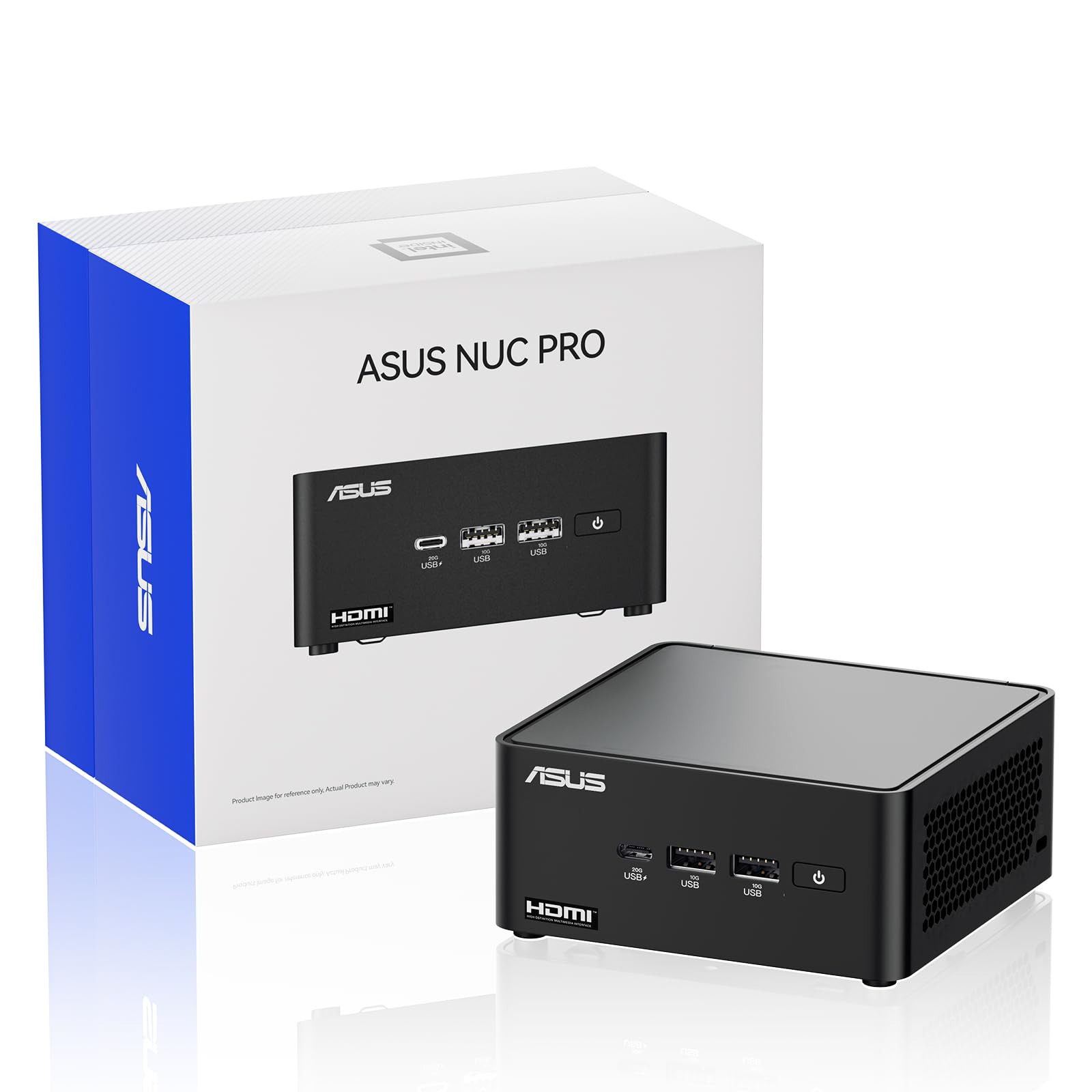 Intel NUC 14 Pro for ASUS NUC14RVH Revel Canyon AI Mini PC,Core Ultra 5 125H, Intel Arc GPU,AI Ready,32GB DDR5, 512GB SSD, Win 11 Pro, 8K/4K Quad Display/BT 5.3/WiFi 6E/Thunderbolt 4 (Upgraded) NUC14RVH5 32+512