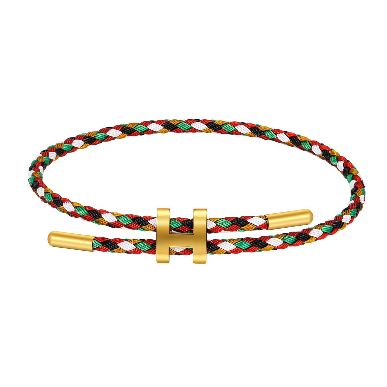 AIMADE Adjustable Charm Bracelet for Women, 18K Gold Plated Titanium Steel