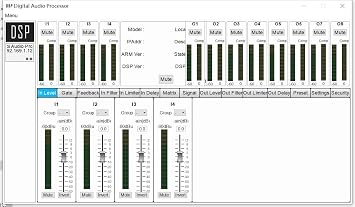 4 Input 8 Output DSP Digital audio processor DP48,PA Management Processor with Display,Signal generator Wireless WiFi connection For Bar KTV line array speaker