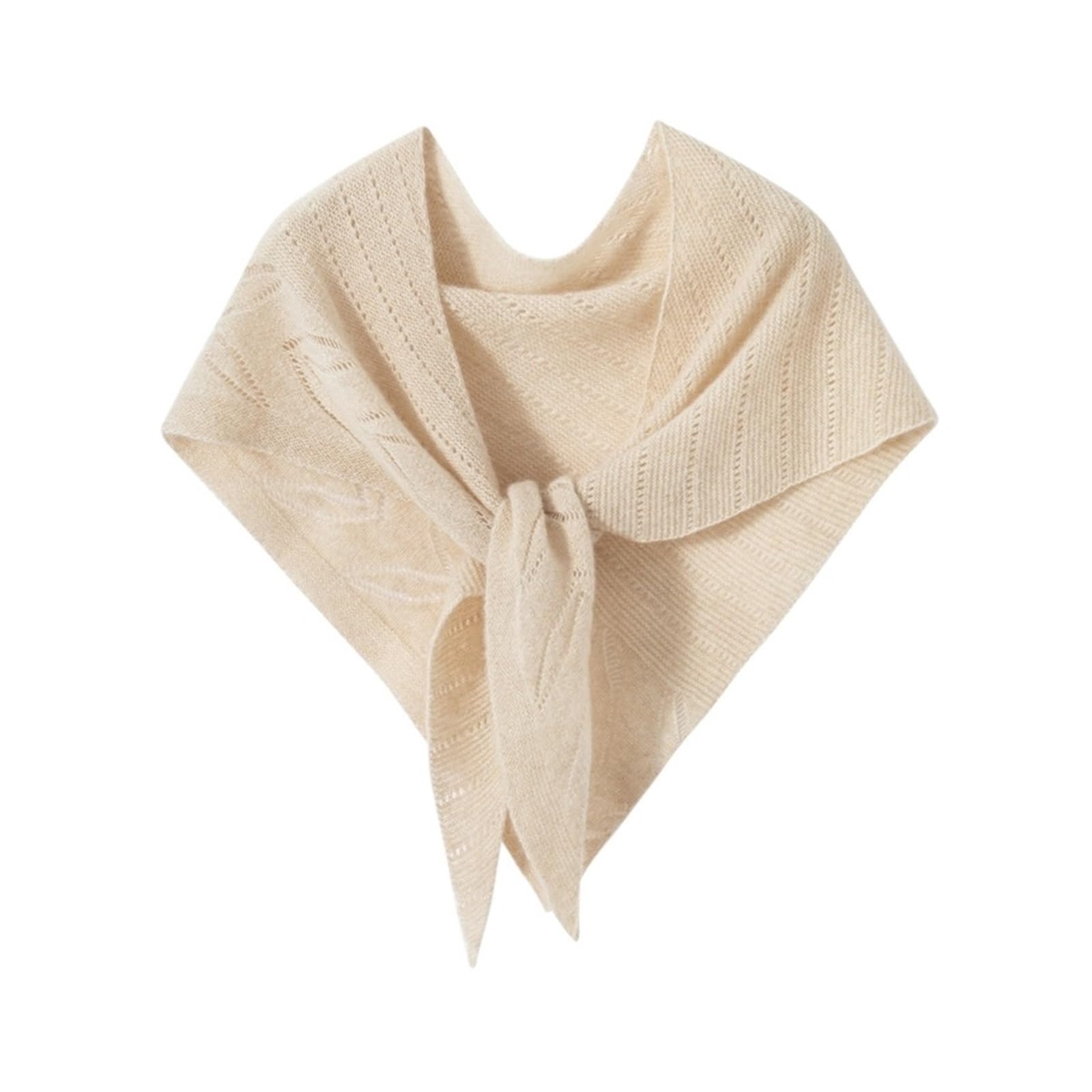 Sciarpa Sciarpa triangolare in cashmere con motivo cavo, scialle jacquard caldo alla moda da donna Ponchino